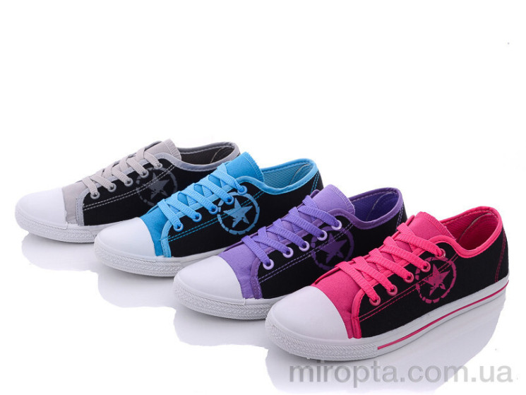 Кеди OB3345 mix р: 36-41, в упаковці: 24 пар, купити тільки гуртом - 625389