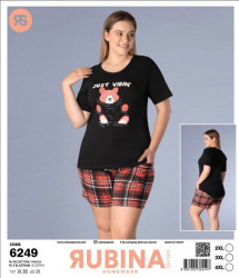 Домашній костюм жіночий, трикотаж, м.6249 (р. 2XL-4XL ), в упаковці 3 штуки №331017