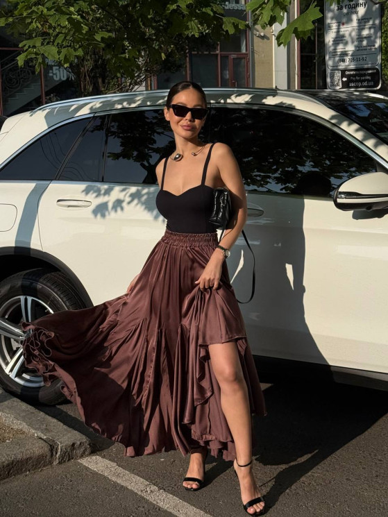 Спідниця жіноча, шовк, м. 4402 (р: 42-50) №712363 - BestFashion RZ6220 м. 4402