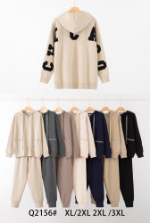 Костюм жіночий, трикотаж, м.Q2156 (р. XL-3XL ), мікс кольорів, в упаковці 10 штук №347179
