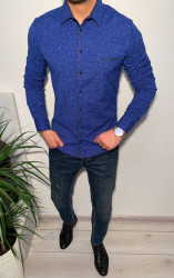 Сорочка No Brand р M-3XL Чоловіча R427 blue