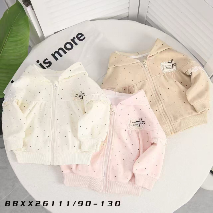 Кофта дитяча "BBXX26111" двохнитка (р: 90-130см) 3 кольори, в упаковці 5 шт. №388555 - AMD SE905