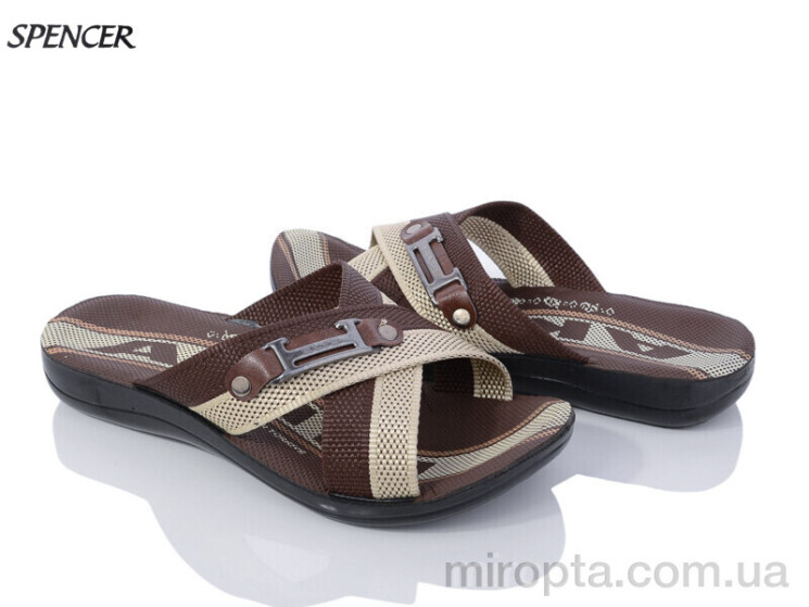 Шльопанці 007 brown р: 40-44, в упаковці: 6 пар, купити тільки гуртом - 945696