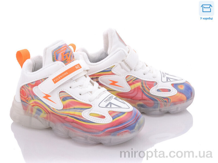 Кросівки 2033 white-red р: 27-31, в упаковці: 5 пар, купити тільки гуртом - 759930