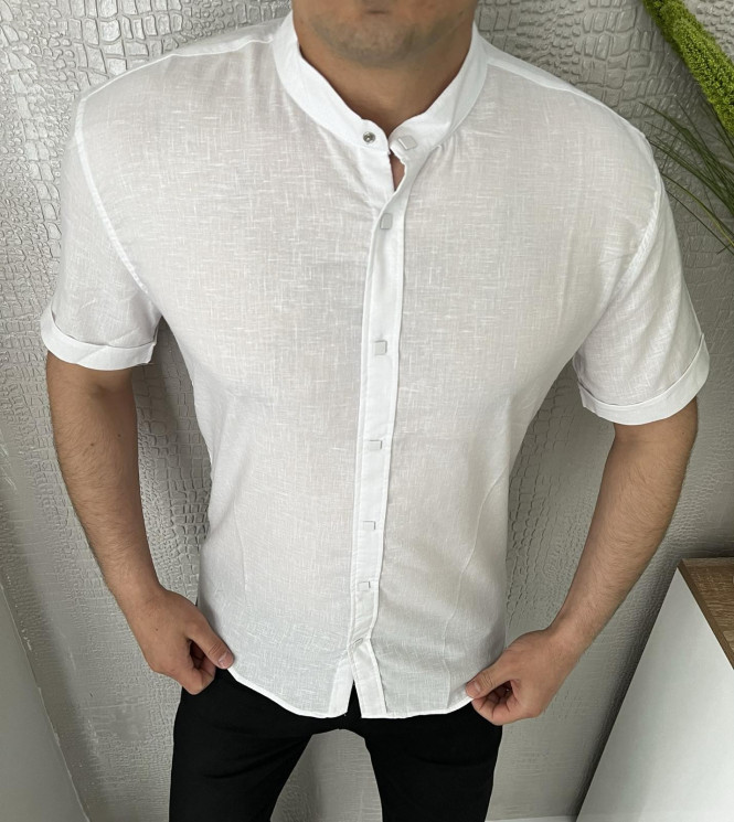 Сорочка чоловіча льон  (р. L-2XL) 2 кольора  в упаковці 4 штуки  №753230 - NikNumbers SE1041-1042