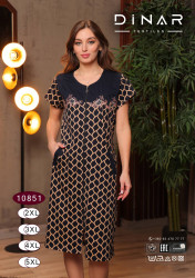 Халат жіночий, трикотаж, м.10851 (р. 2XL-5XL), в упаковці 4 шт. №326283