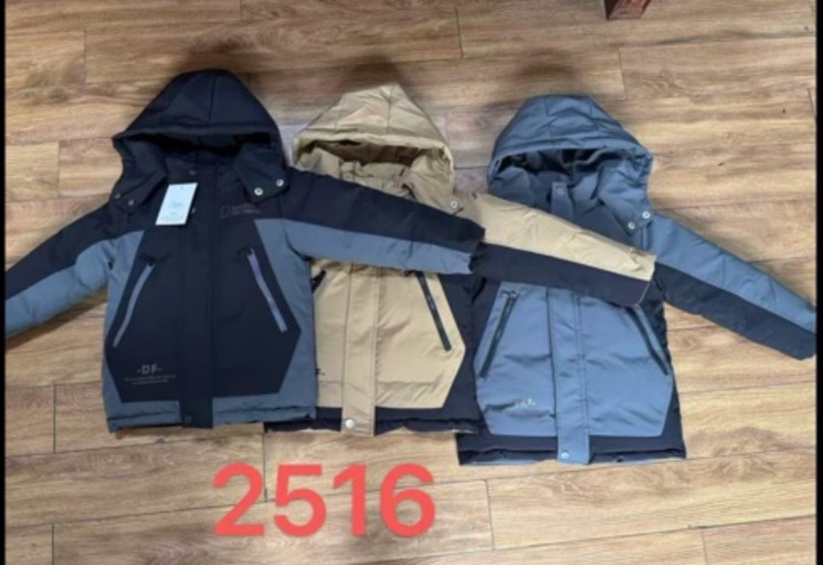 Куртка дитяча плащівка м.2516 (р.130-170 см) 3 кольора в упаковці 5 штук №758405 - Maximal ZL3304