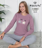 Домашній костюм жіночий, інтерлок, м.3104 (р. M-XL), 2 кольори, в упаковці 3 штуки №321403 - 