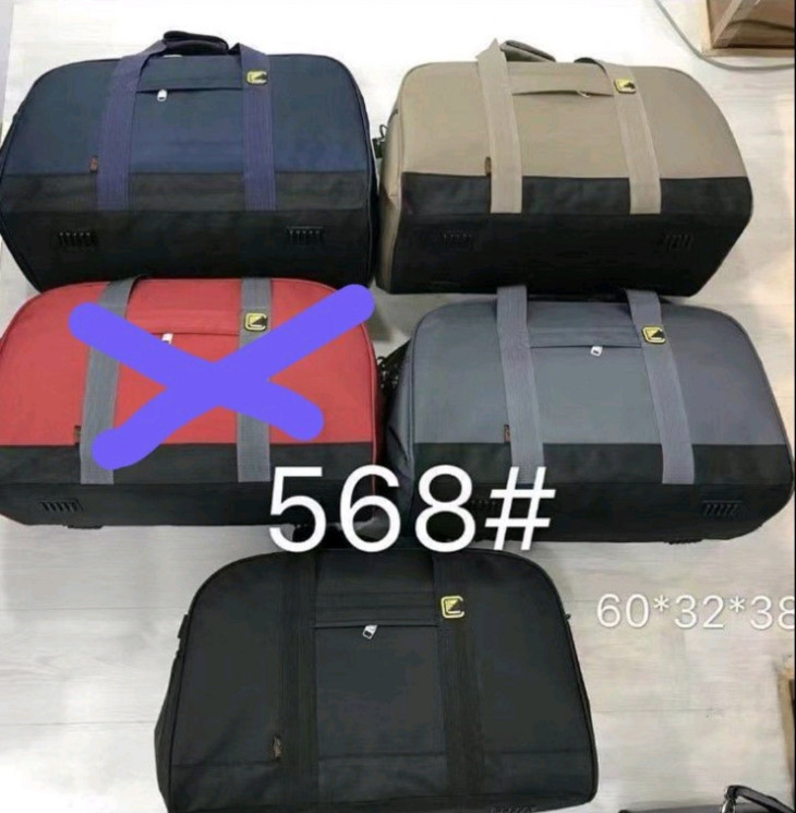 Дорожня сумка щільний текстиль "568" (р: 60*32*38см) 4 кольори №356158 - Bags BE1838