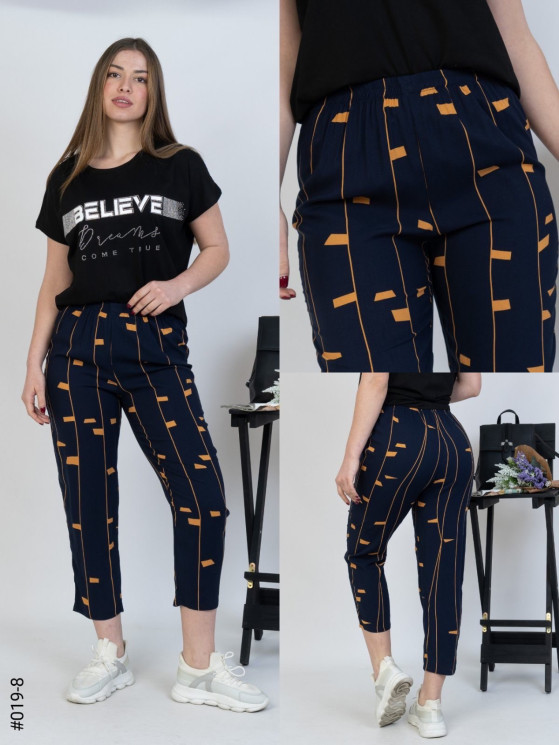 Штани жіночі штапель  м.019-8  (р.XL-4XL)  в упаковці 4 штуки  №752093 - Coolme WE3111