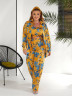 Костюм жіночий, шовк принт, м. 1704 (р: 50-54, 56-58) №710110 - GrandFashion AV4663 м. 1704
