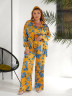 Костюм жіночий, шовк принт, м. 1704 (р: 50-54, 56-58) №710110 - GrandFashion AV4663 м. 1704