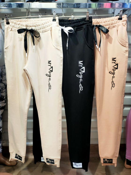 Спортивні штани жіночі Favns, двохнитка (р. S,M,L,XL,2XL) 3 кольори, в упаковці 5 шт. №359618 - Milly SE1007,1006