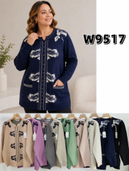 Светр жіночий, кашемір, м.W9517 (р. XL-3XL ), мікс кольорів, в упаковці 10 штук №347468