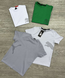 Футболка дитяча Puma "284-3" (р: 13-17 років) 4 кольори, в упаковці 5 шт. №369884