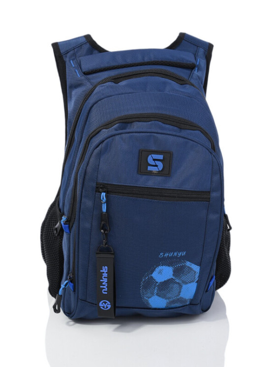 Рюкзак з USB #9812 (р. 45x12x28) синього кольору №530958 - Superbag