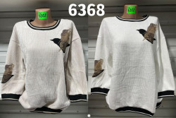 Кофта жіноча "6368" вельвет (р: 50-56) в упаковці 4 шт. №373337