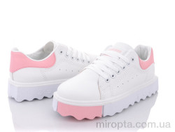 Кросівки 169-19 white-pink р: 36-41, в упаковці: 8 пар, купити тільки гуртом