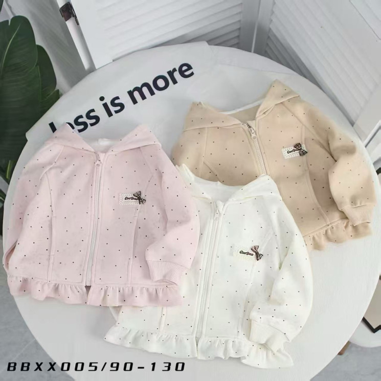 Кофта дитяча "BBXX005" двохнитка (р: 90-130см) 3 кольори, в упаковці 5 шт. №388556 - AMD SE905
