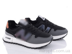 Кросівки 179-6 black р: 36-41, в упаковці: 8 пар, купити тільки гуртом