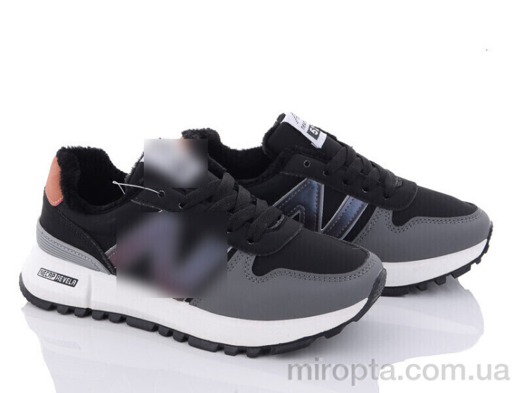 Кросівки 179-6 black р: 36-41, в упаковці: 8 пар, купити тільки гуртом - 897253