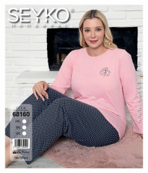 Піжама жіноча, котон, м.68160 (Р: 2XL-4XL ), в упаковці 3 штуки №320479