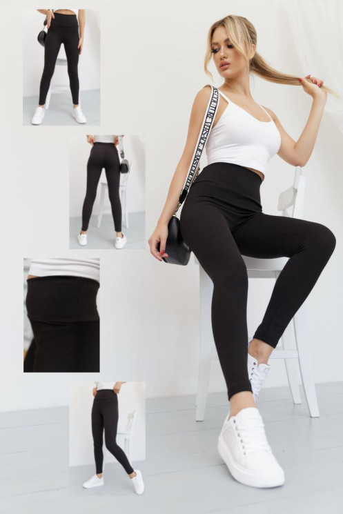Жіночі лосини, рубчик (р: S.S.M.M.L.XL.) в уп. 6 шт. № 355272 - 