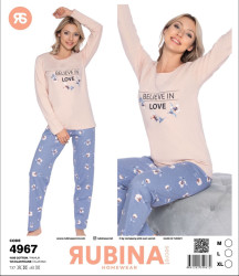 Піжама жіноча 4967, бавовна  (р. М,L,XL), в упаковці 3 шт. №306641