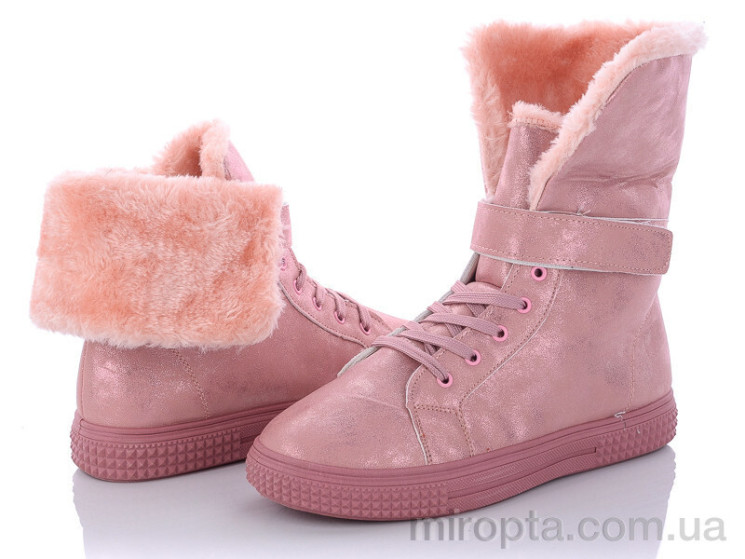 Черевики A21 Pink ЗИМА р: 36-41, в упаковці: 8 пар, купити тільки гуртом - 532334