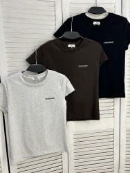 Футболка жіноча "725" котон (р: one size) 3 кольори, в упаковці 5 шт. №385924