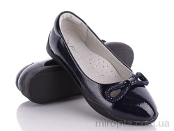 Туфлі 857-11025 d.blue р: 33-38, в упаковці: 6 пар, купити тільки гуртом