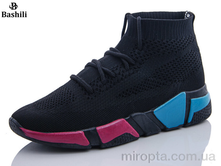Кросівки S02 black р: 36-41, в упаковці: 8 пар, купити тільки гуртом - 278288