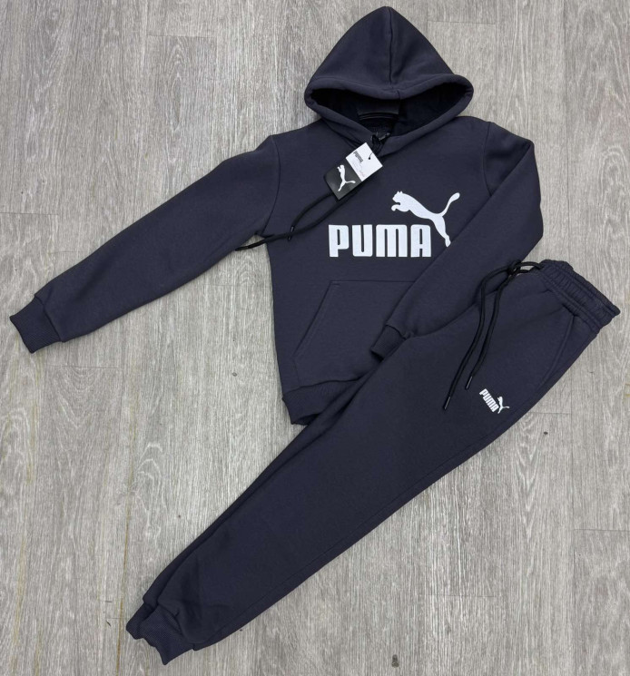 Спортивний костюм дитячий Puma на флісі "1041-2/ 1001-2" (р: 9-13 років) 2 кольори, в упаковці 5 шт. №379020 - Spider