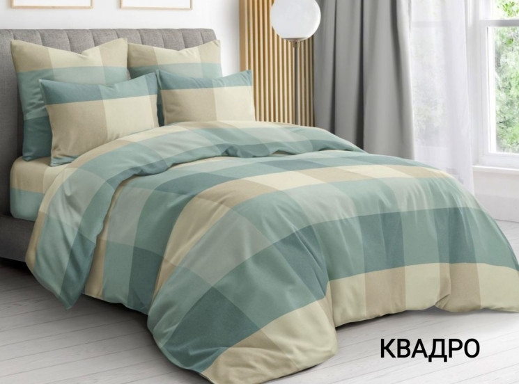 Комплект постільної білизни, бязь, м.Квадро (р: полуторний)  №327143 - Palma RZ3641