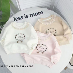 Кофта дитяча "BBXX015" двохнитка (р: 90-130см) 3 кольори, в упаковці 5 шт. №388557