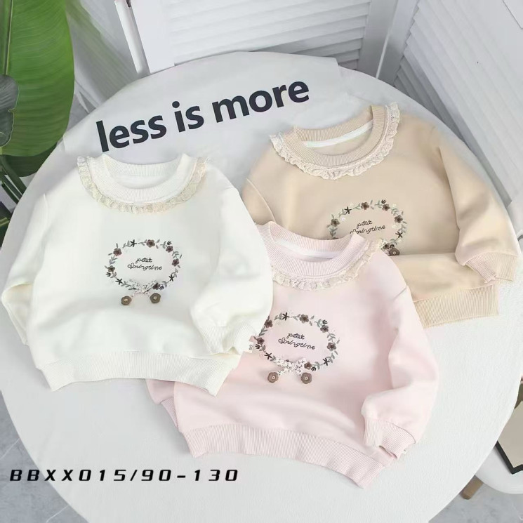 Кофта дитяча "BBXX015" двохнитка (р: 90-130см) 3 кольори, в упаковці 5 шт. №388557 - AMD SE905