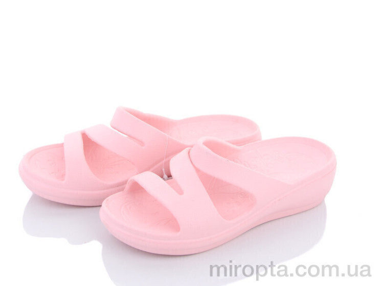 Шльопанці W407-17 pink р: 36-41, в упаковці: 8 пар, купити тільки гуртом - 823151